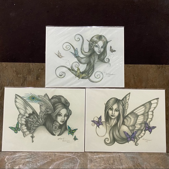 3 Fairy Dust Images Steampunk by Charity Dauenhauer Fine Art Print Drawing New - Picture 1 of 16